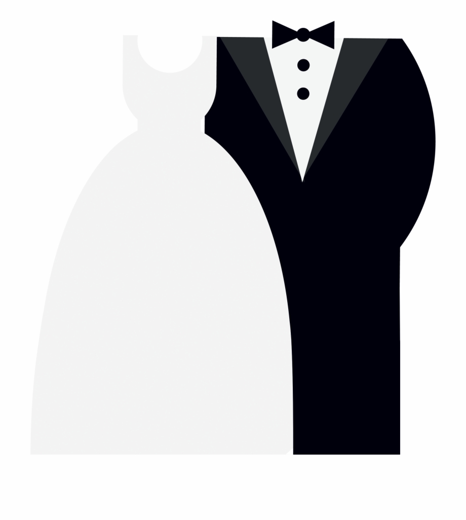 Black Tie Silhouette At Getdrawings Marriage