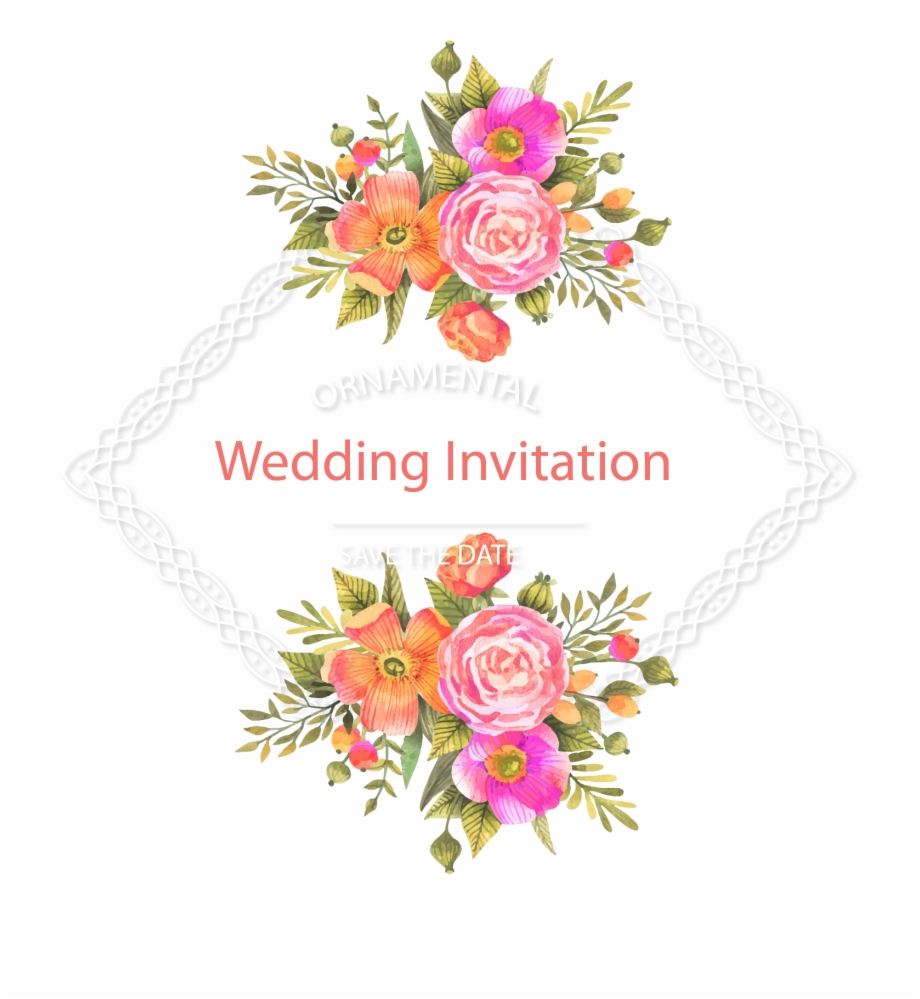 Wedding Invitation Flower Download Floral Page Divider
