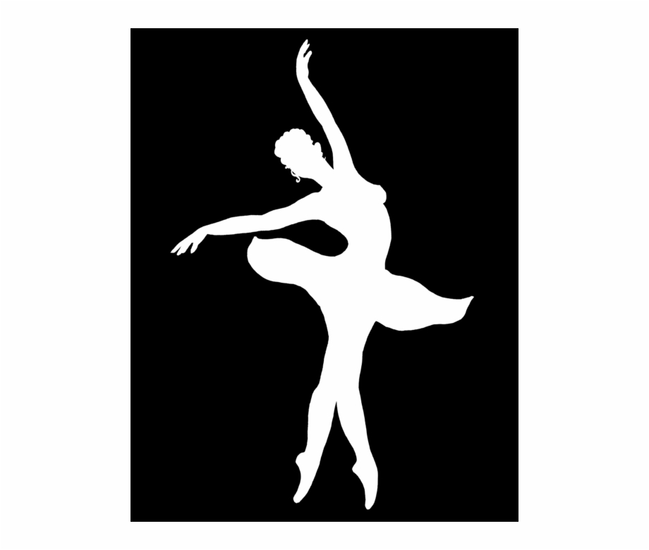 dancing ballerina white silhouette
