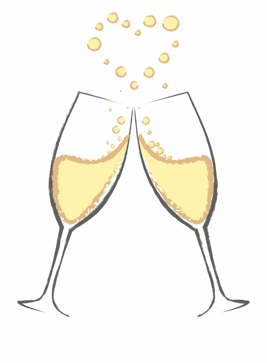 Svg Library Stock Free Clipart Champagne Glasses Cheers