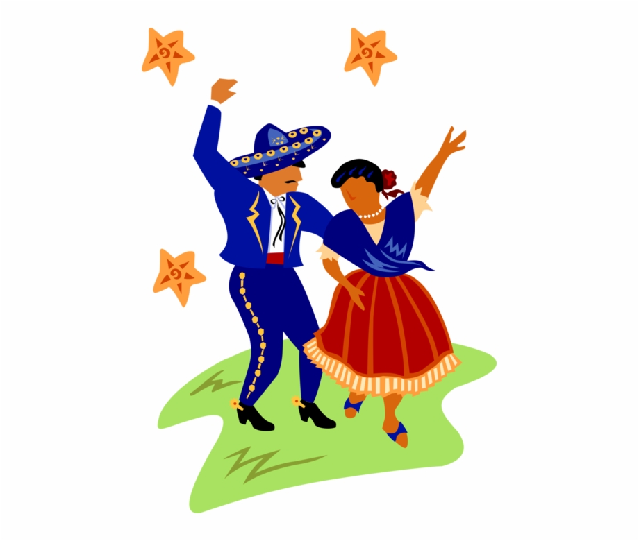 Clipart Black And White Stock Hat Dance Jarabe