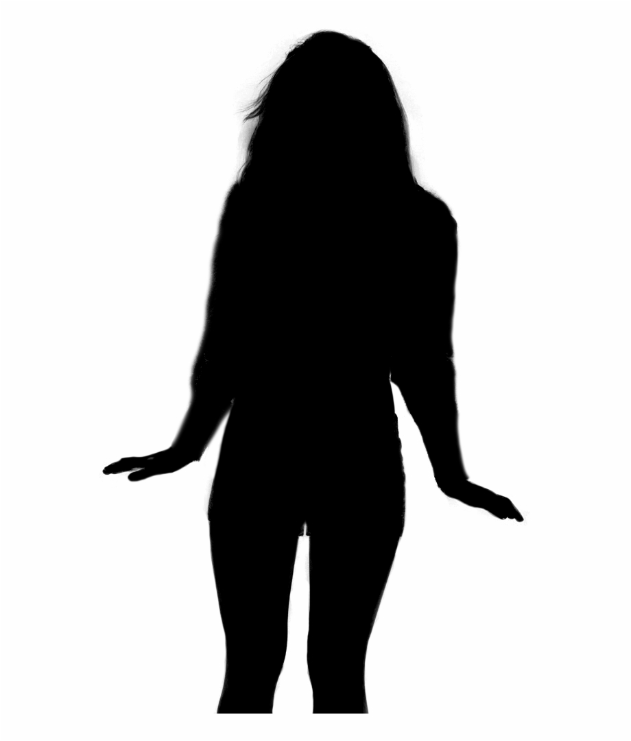 standing girl silhouette
