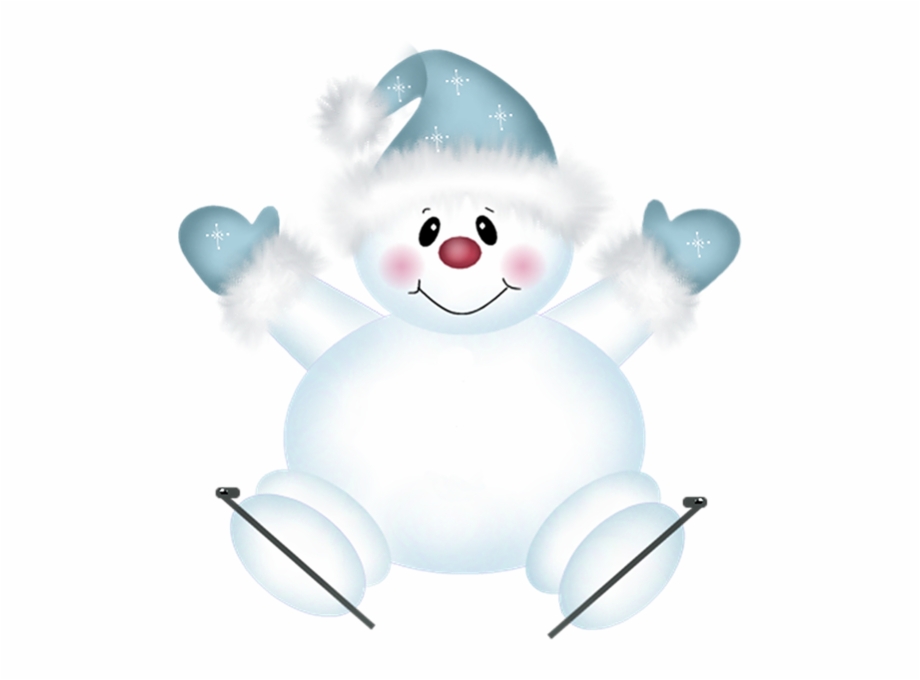 cute christmas snowman clipart
