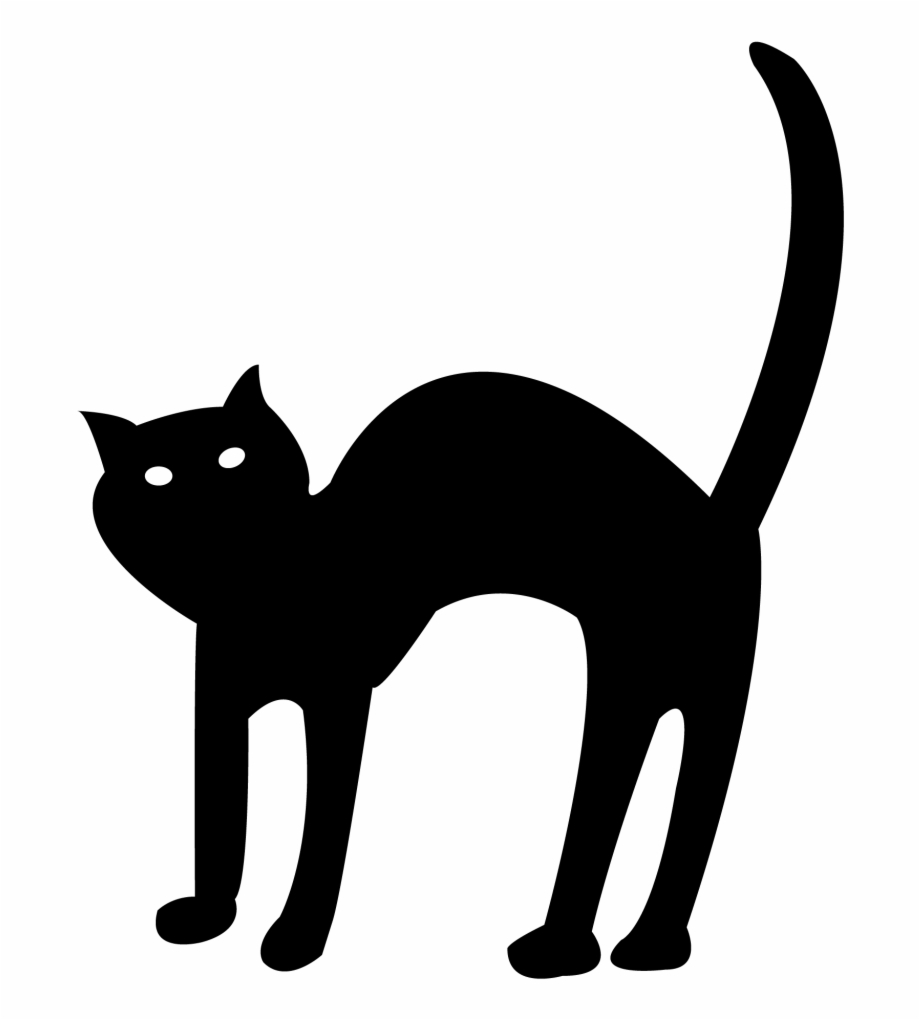 Halloween Black Cat Vector Free Transparent Background Halloween