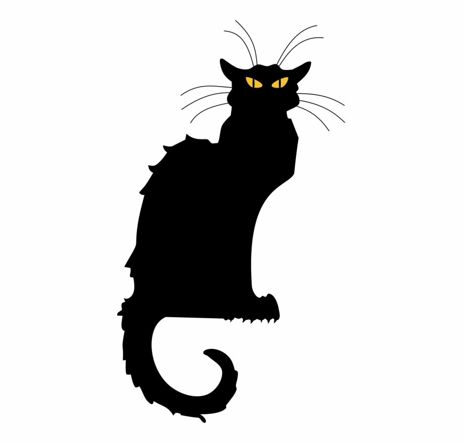 Kitty Cat Tattoo Le Chat Noir Vector