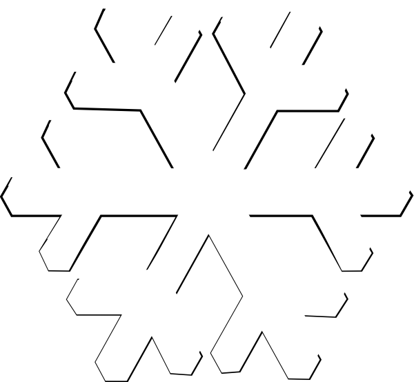 white snowflake transparent clipart
