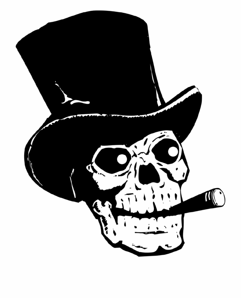 Transparent Skull Cliparts Tete De Mort Avec Chapeau