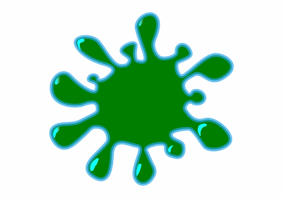 splash clipart green paint
