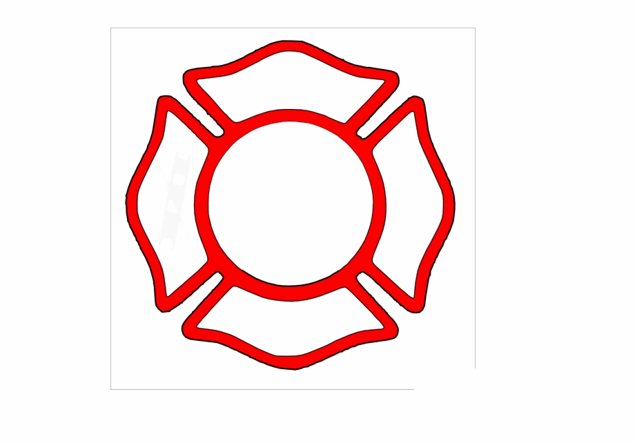 19 Firefighter Badge Graphic Black And White Download