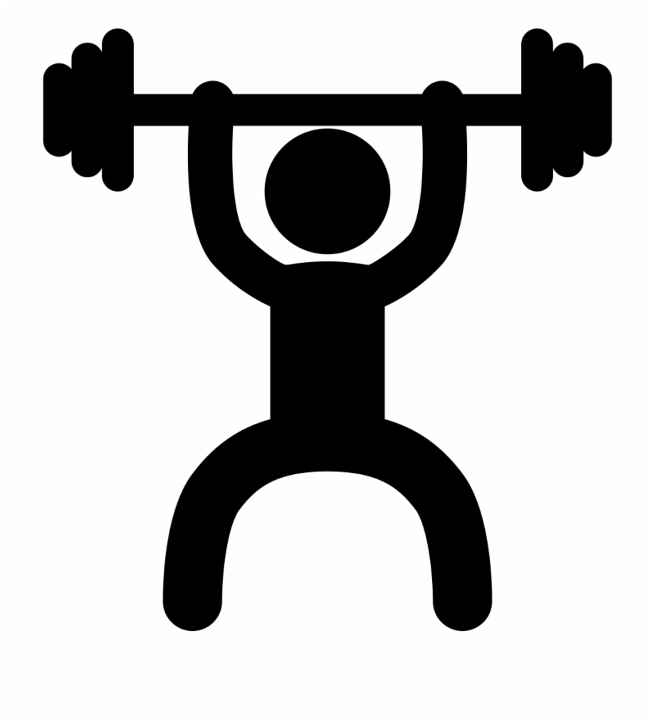 Weightlifter Frontal Silhouette Svg Png Icon Free Download