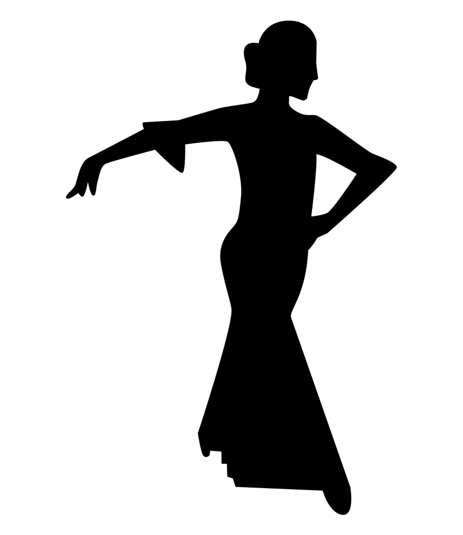 silhouette clipart flamenco dance
