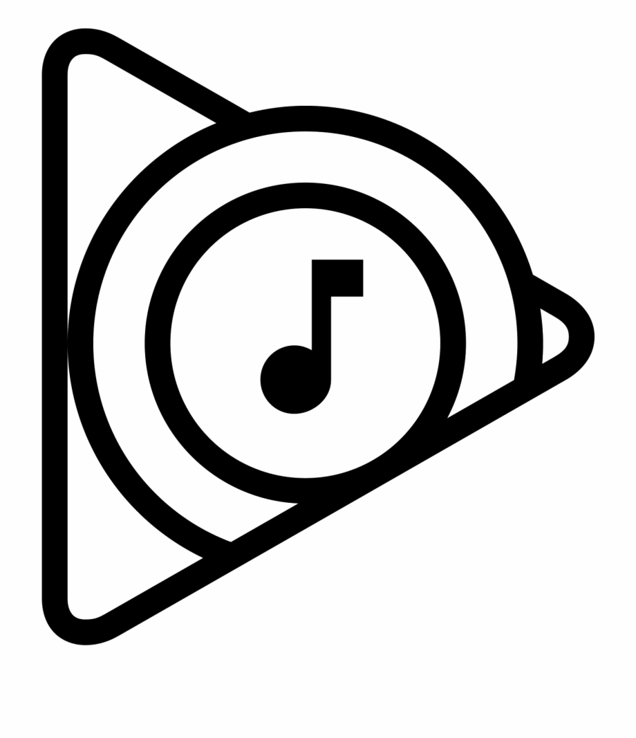 google play music logo white
