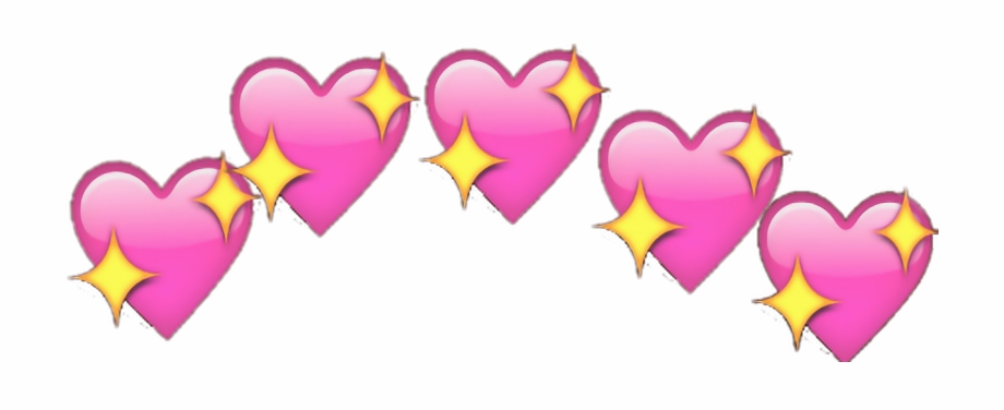 Edit Emoji Glitter Tumblr Heart Emoji Transparent Background