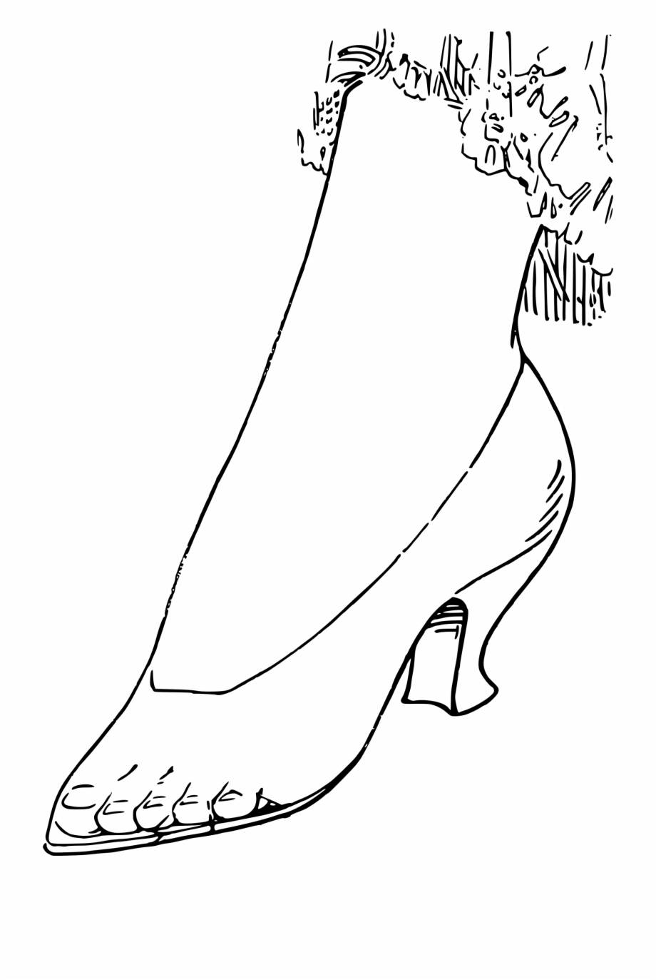 High-heeled shoe
