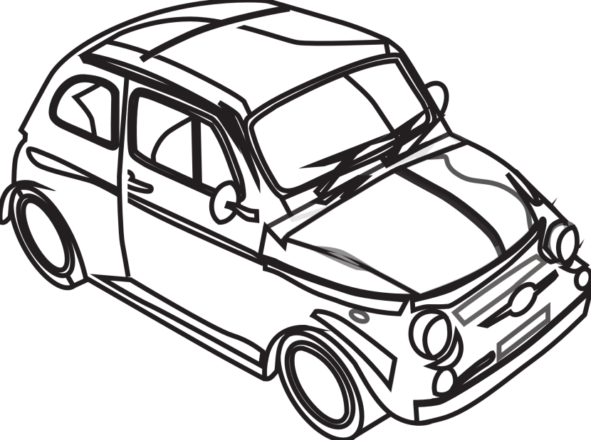 car clipart black and white
