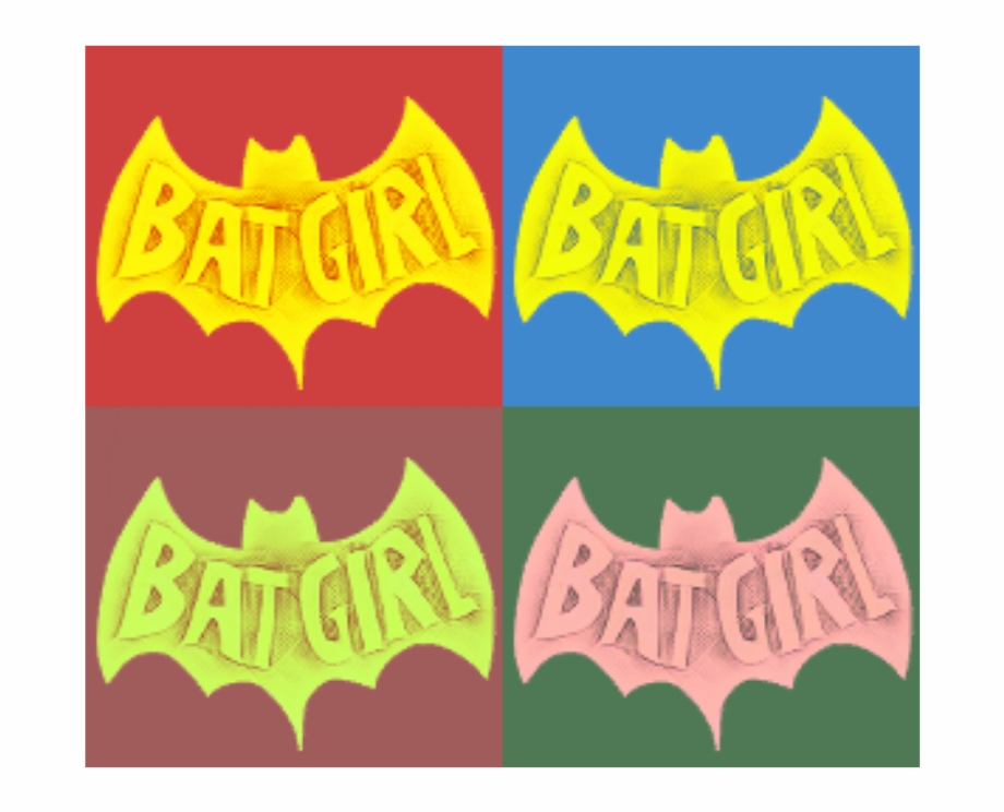 Batgirl Sticker Cartoon