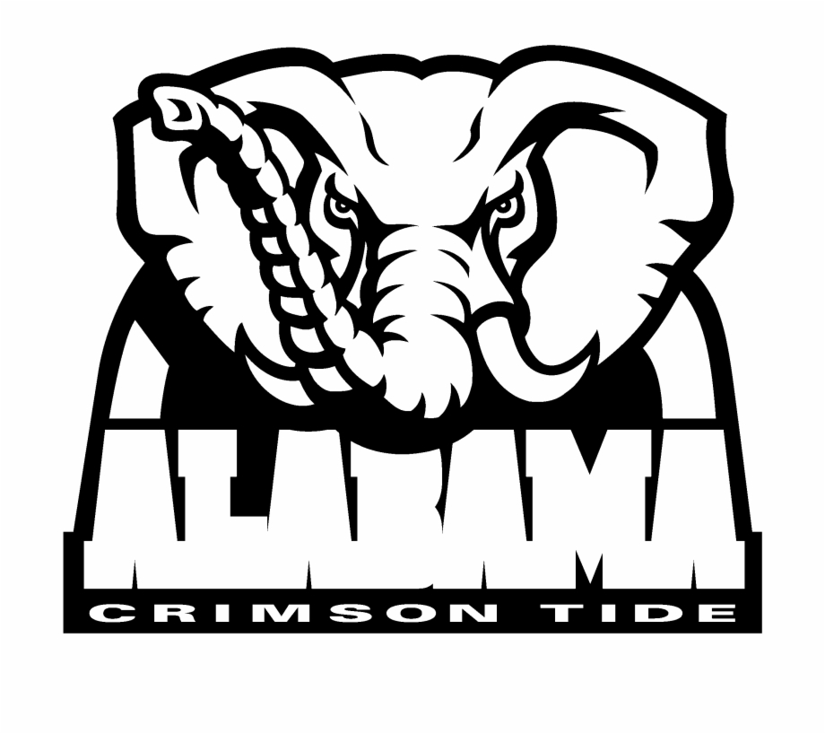 Alabama Crimson Tide Logo Black And White Alabama