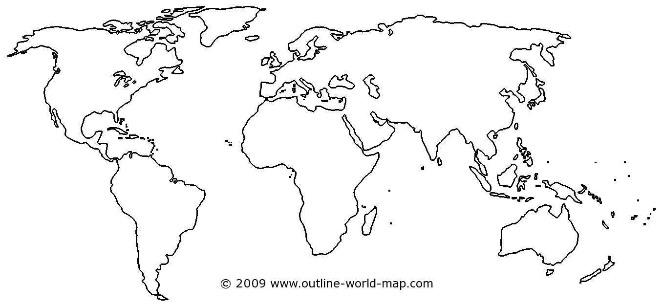World Map Outline Png