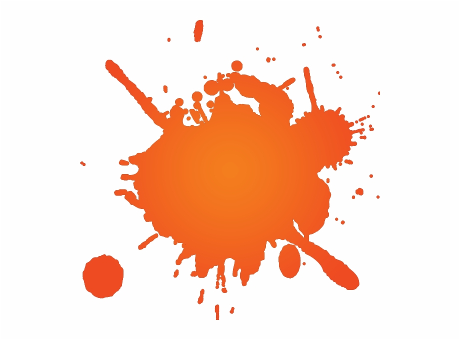The Gallery For Paint Splat Png Orange Paint
