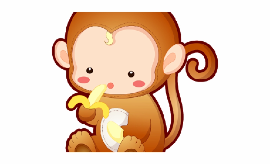 Baby Cute Cartoon Monkey