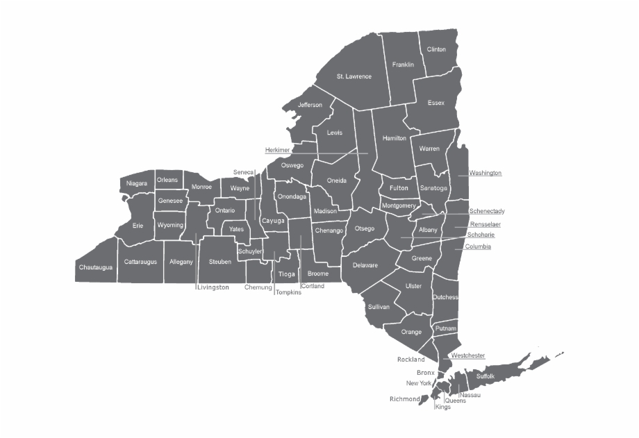 New York State Counties Click A County To