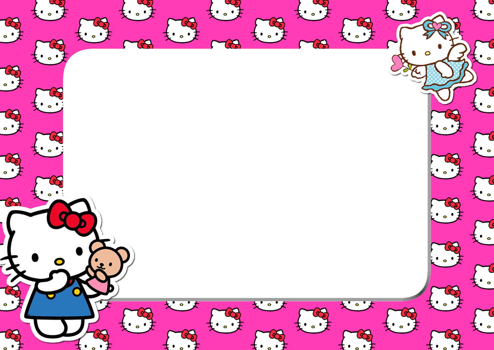 Hello Kitty Pink Head Png Frame Hello Kitty
