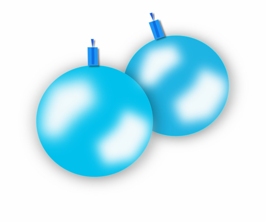 Blue Christmas Ornaments Balls Png Image Esferas Navidad