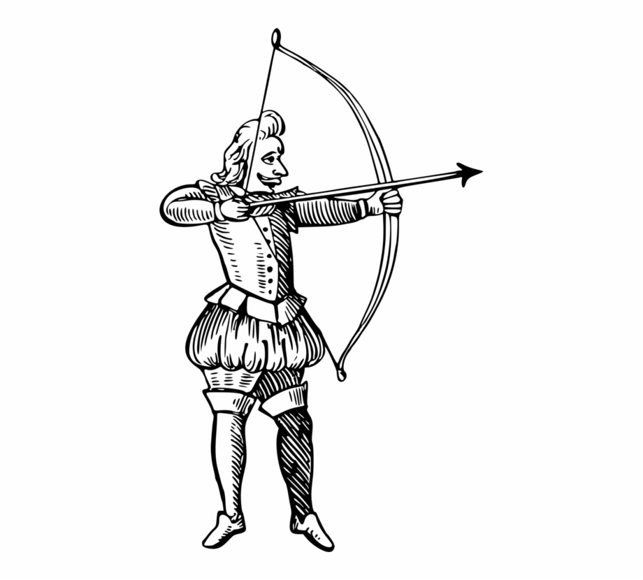 Bow And Arrow Archery Drawing Hunting Bow And