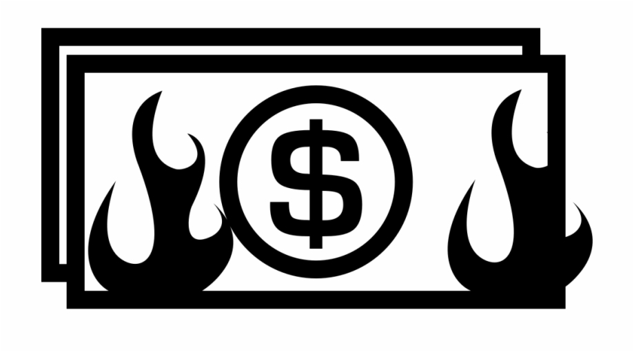 png clipart burning money png
