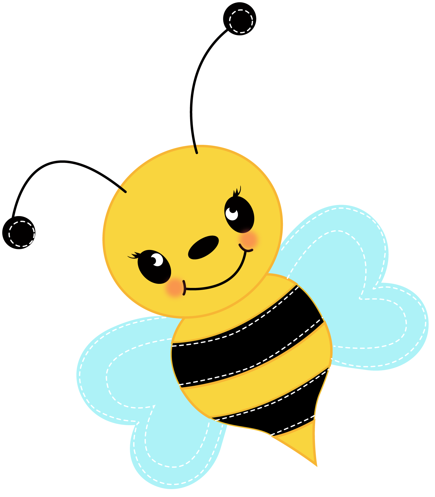cute bee clip art
