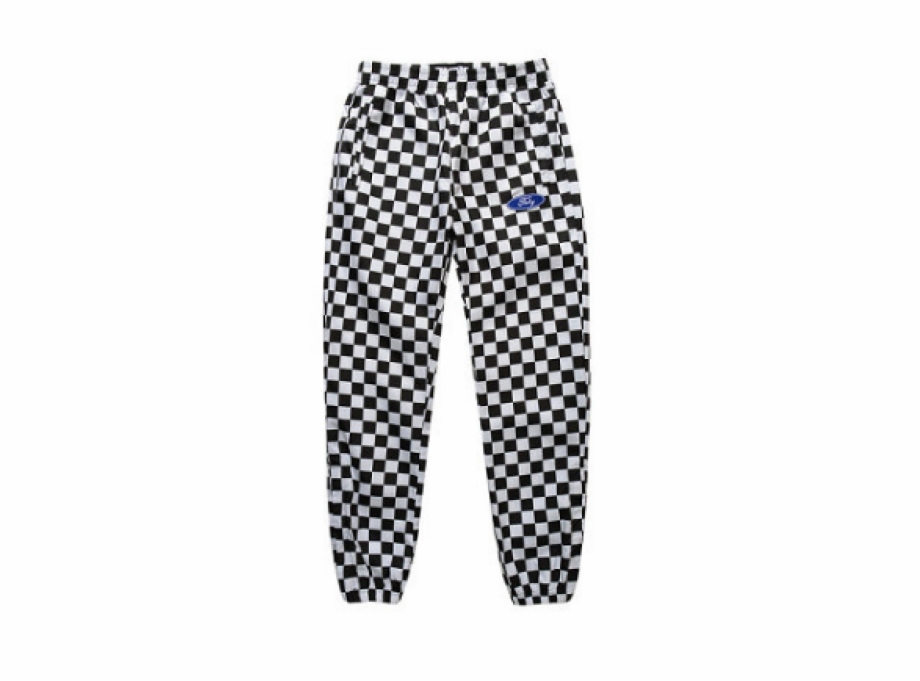 checkered trousers mens black and white
