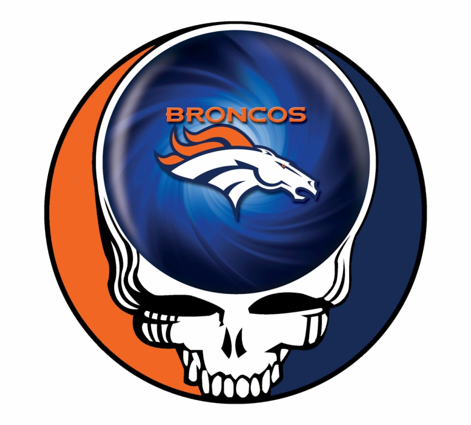 Denver Broncos Skull Logo Iron On Stickers Heat