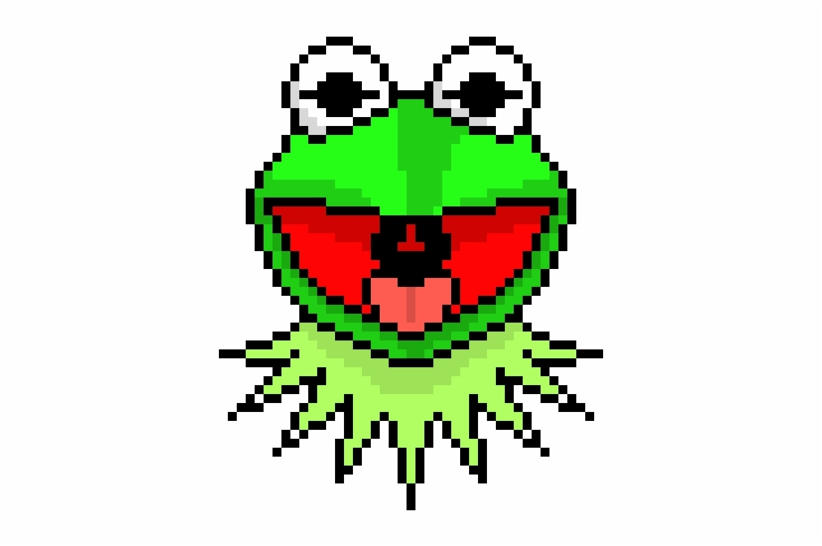 Kermit Planet Pixel Art Png