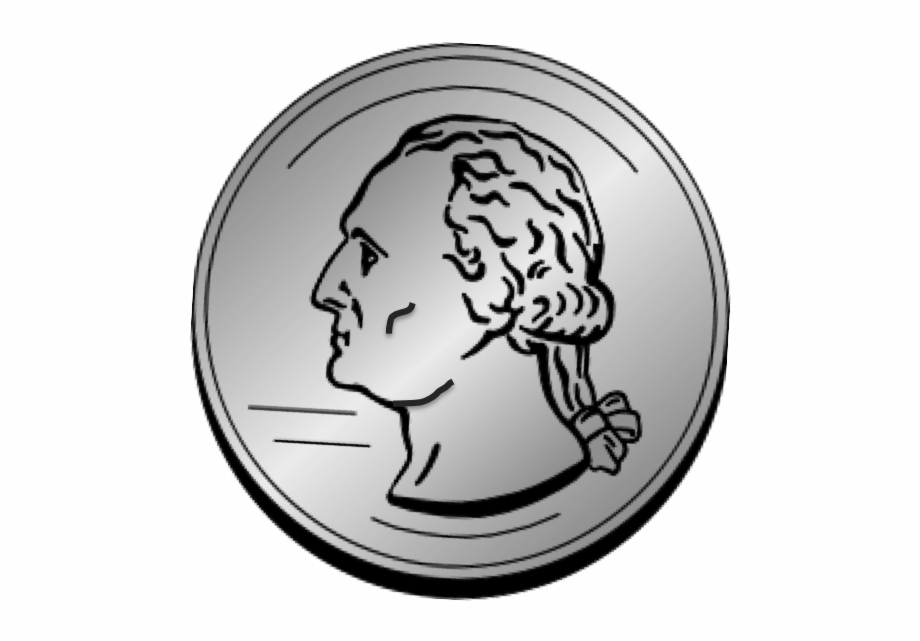 Penny Quarter Clipart