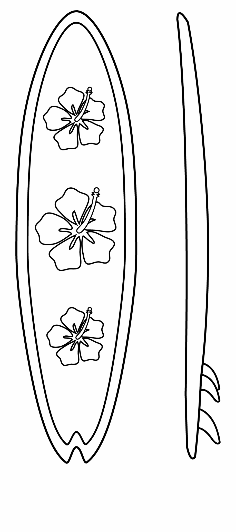 Clipart Wedding Tabla Surfboard Clipart Black And White