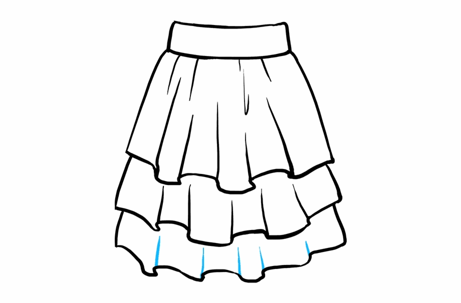 How To Draw Skirt Draw A Skirt