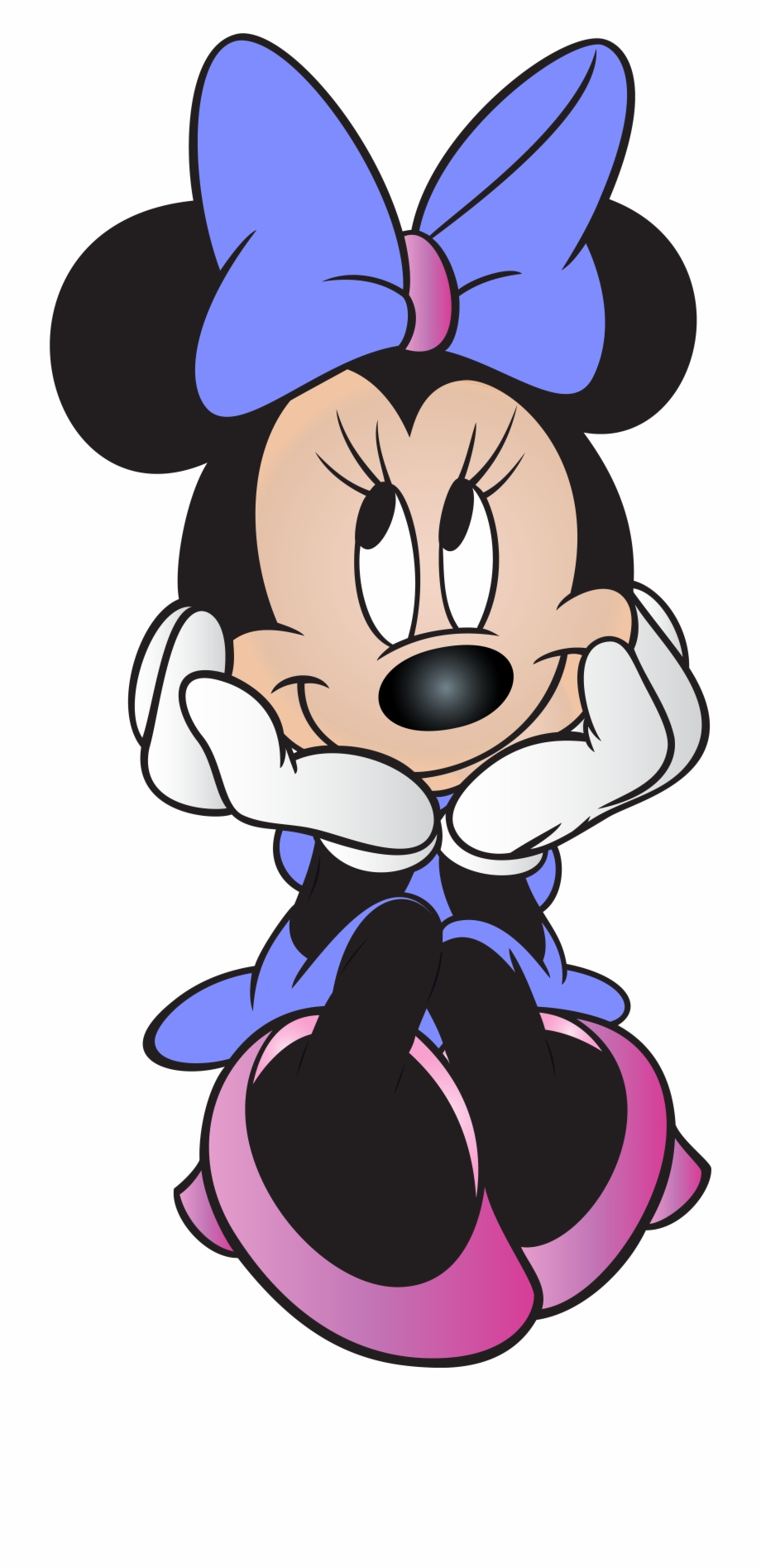 Minnie Mouse Free Clip Art Png Image Purple