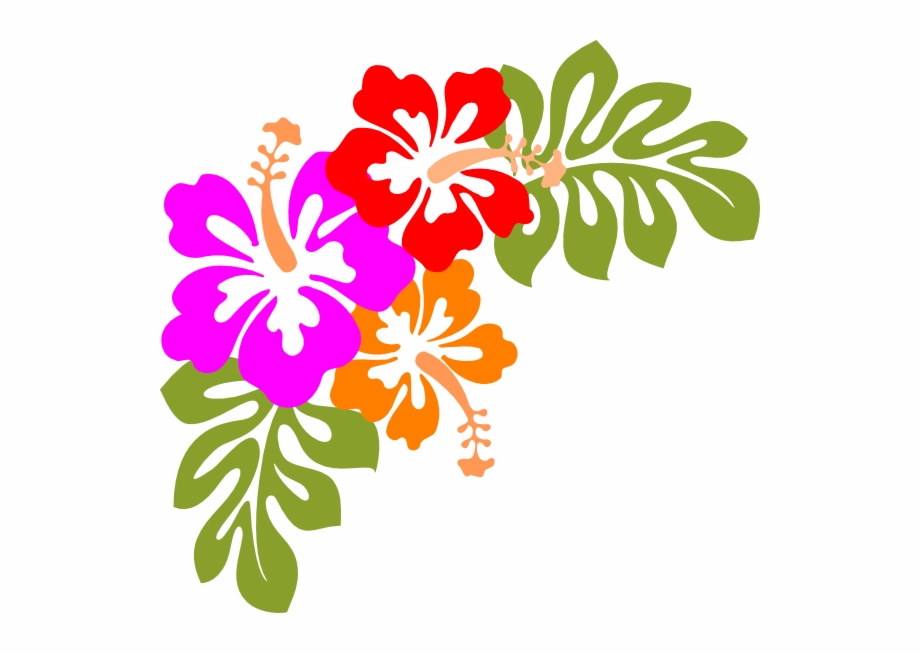Compass Lodge Luau Free Hawaiian Flower Clipart