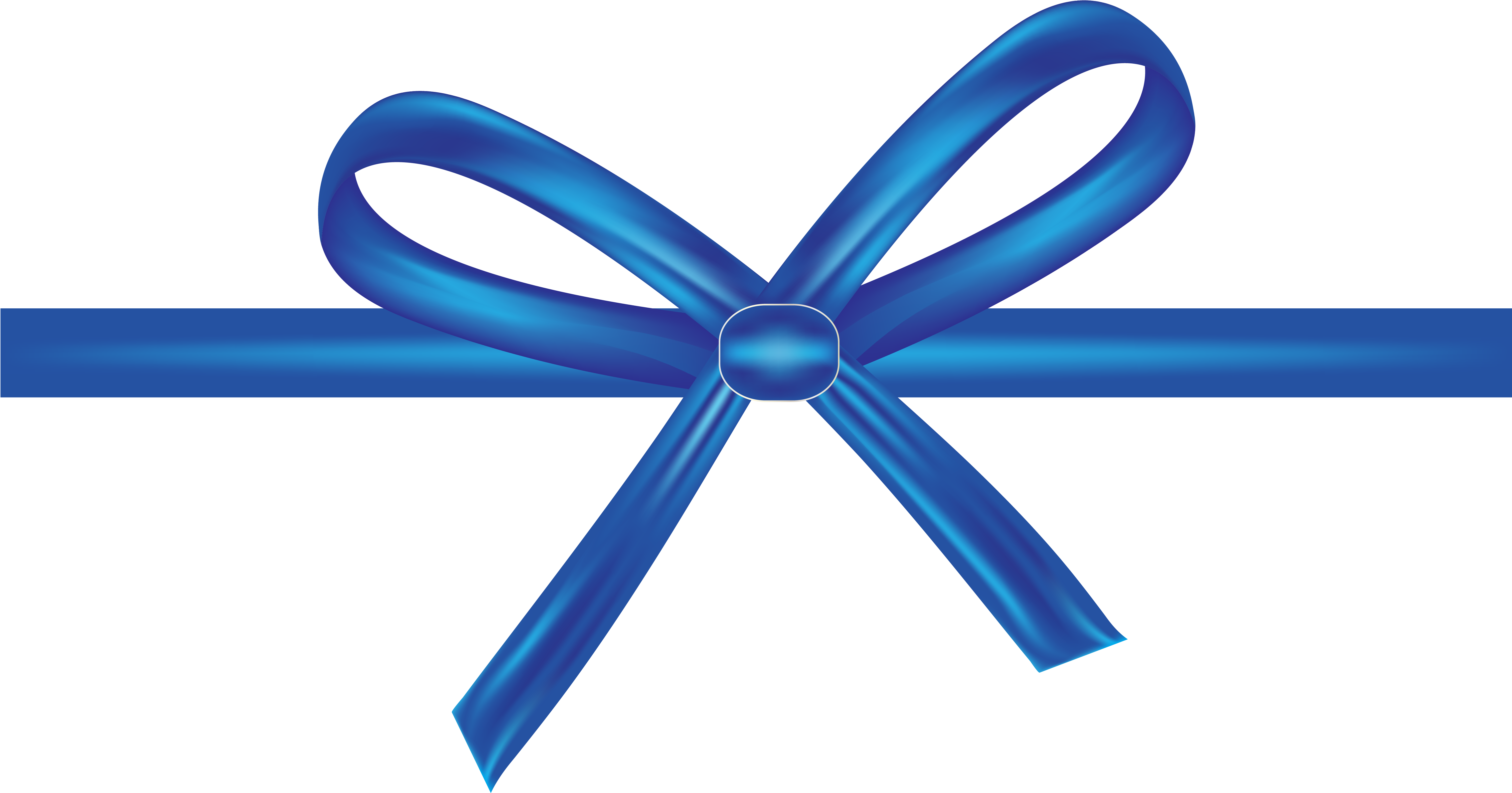 Shoelace Knot Blue Ribbon Bow Tie Ribbon Bow