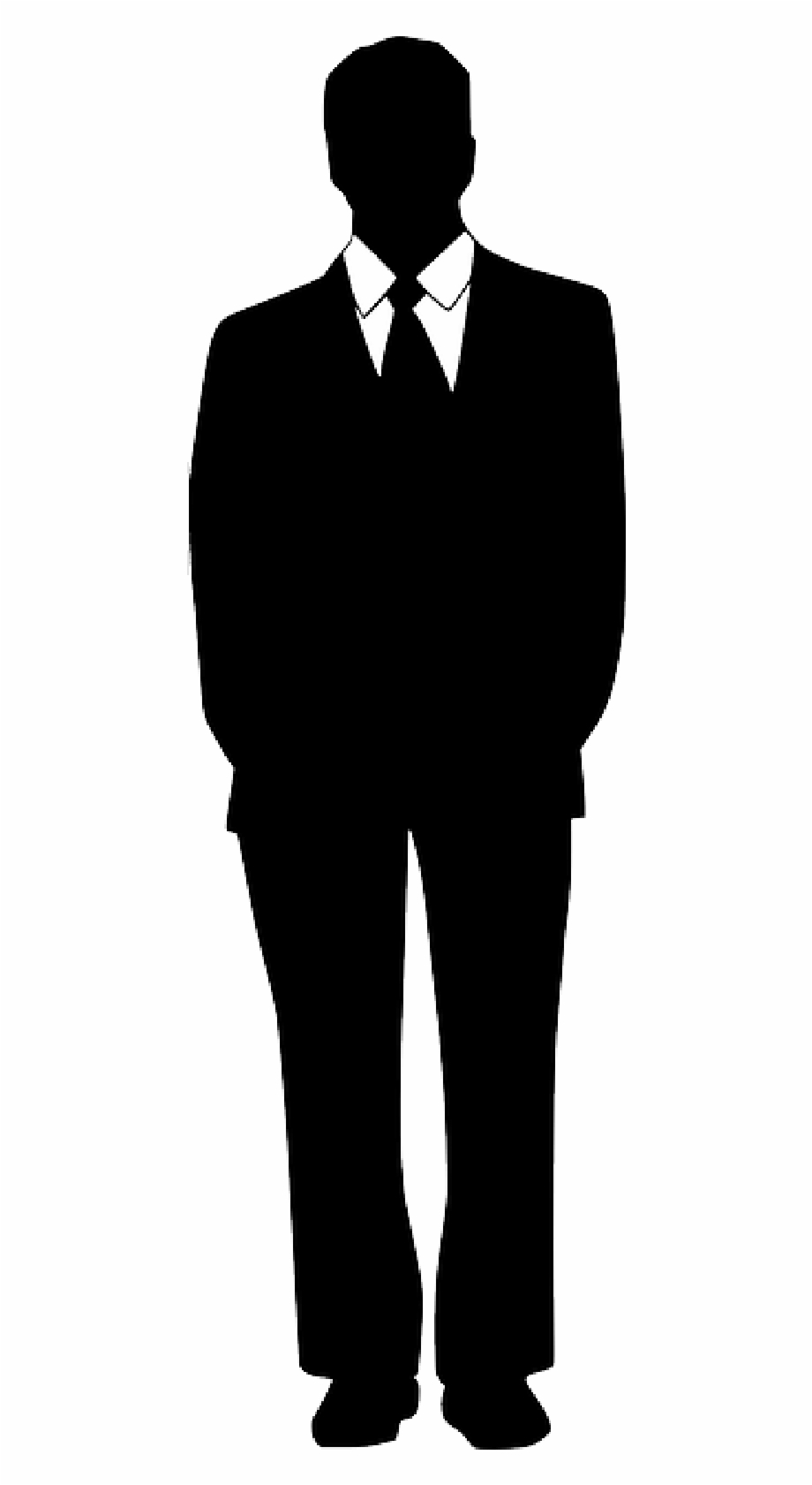 Prom Dress Clipart Silhouette Of Man In Suit
