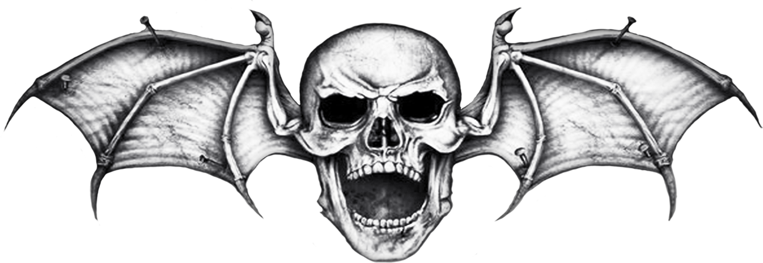 Hail to the King: Deathbat Avenged Sevenfold Tattoo Logo Wallpaper - Skull  Wings png download - 900*360 - Free Transparent Hail To The King Deathbat  png Download. - Clip Art Library