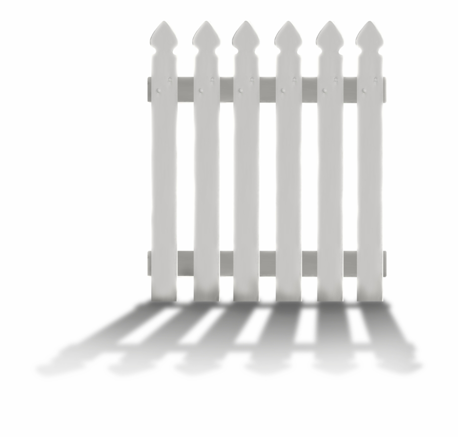 Fence With Shadow Png Clipart White Fence Png