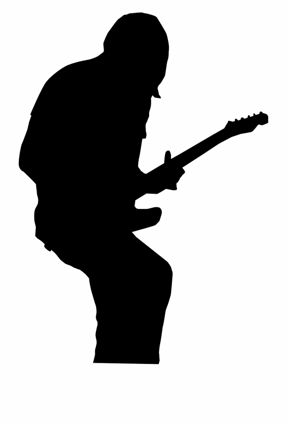 Guitarist Silhouette Guitar Png Image Rock Star Silhouette