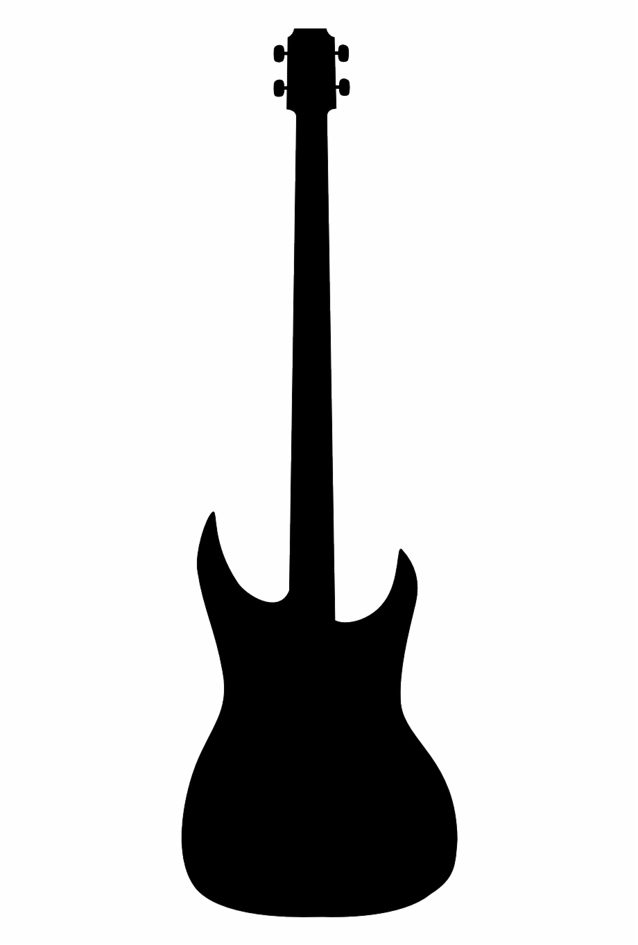 Vector Bass Guitar Silhouette Png