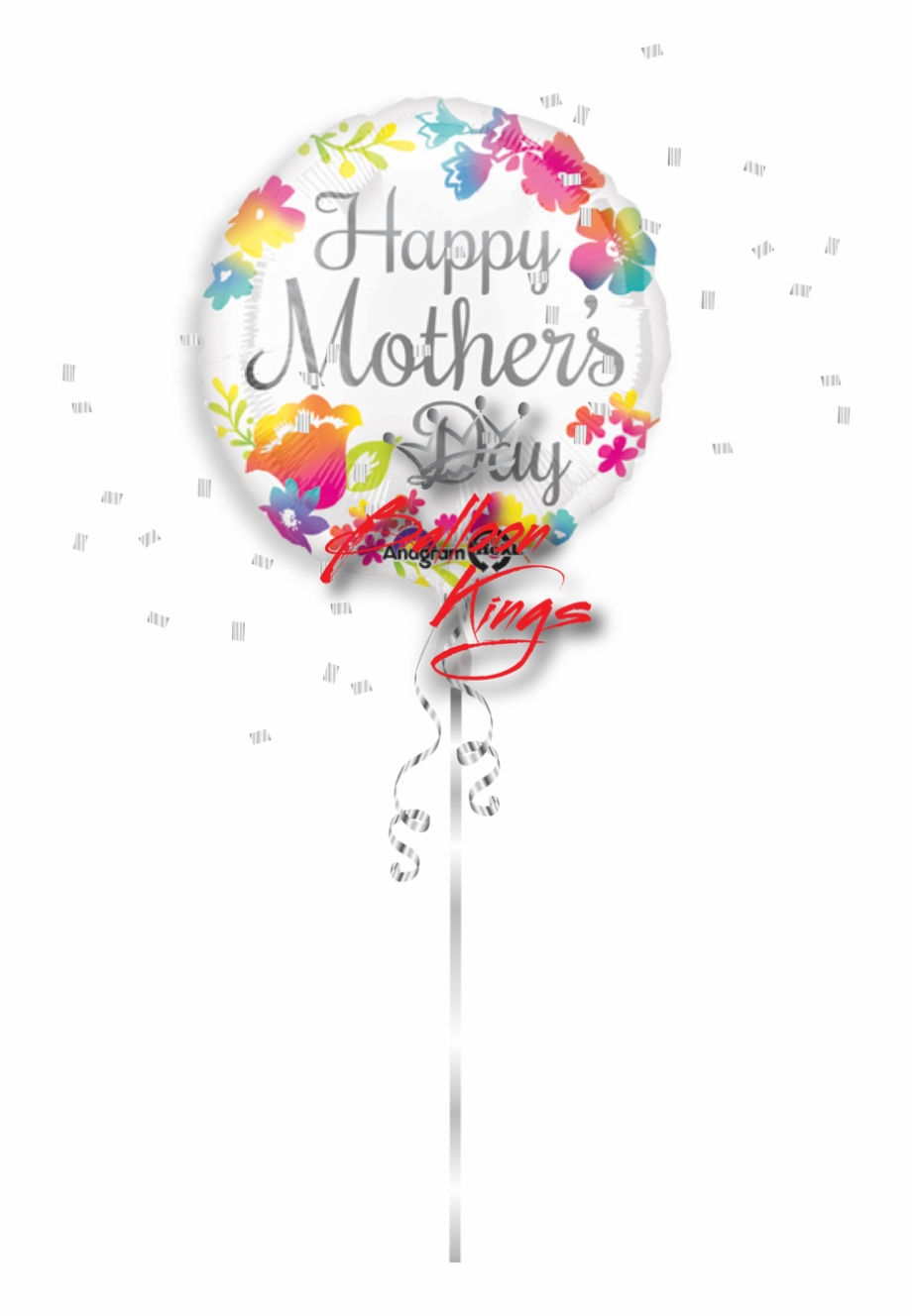 Happy Mothers Day Watercolor Balloon