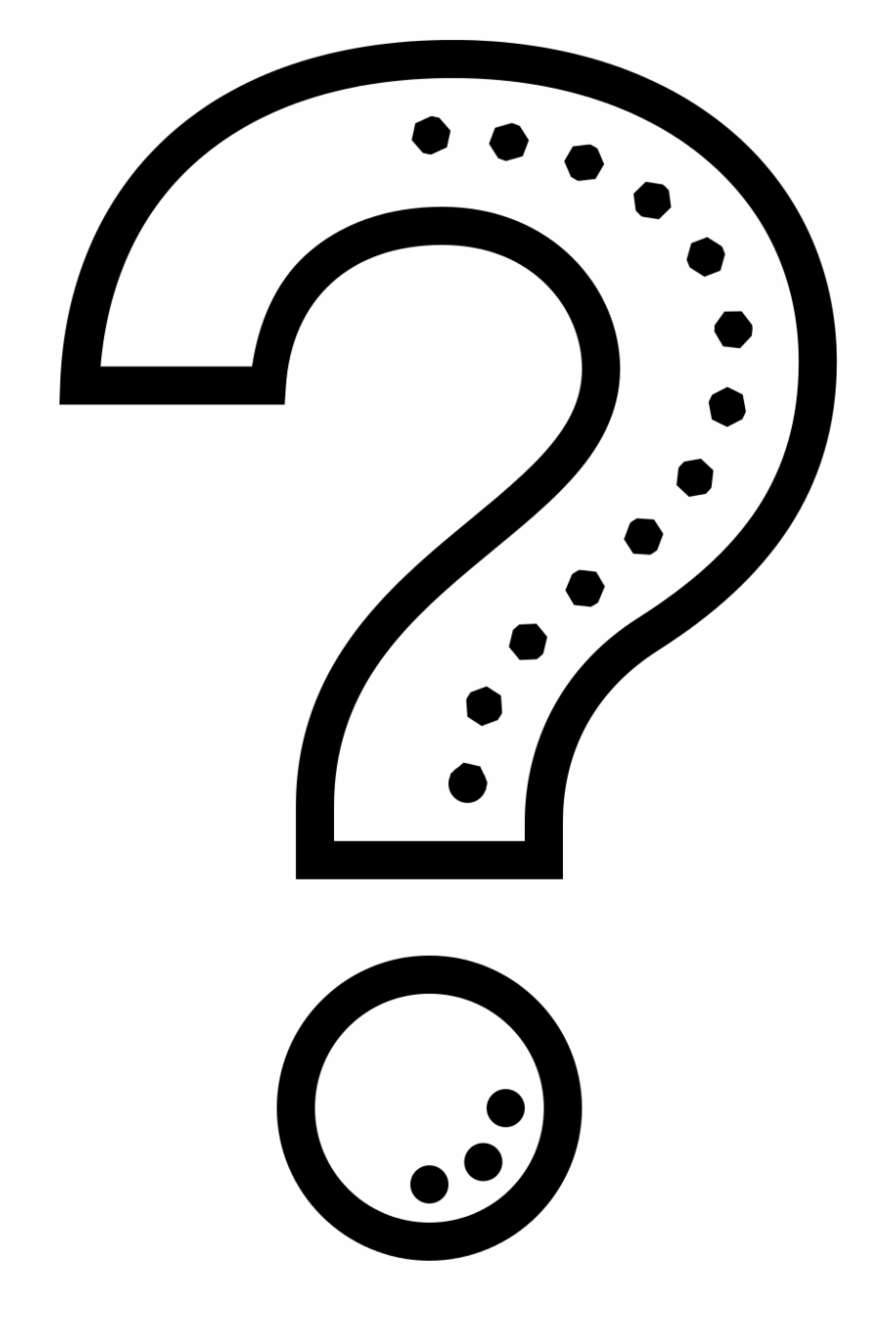 Cute Question Mark Png Download Question Mark Outline