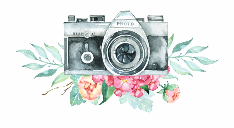 Vintage Camera Flowers Freetoedit Sk Photography Logo Hd