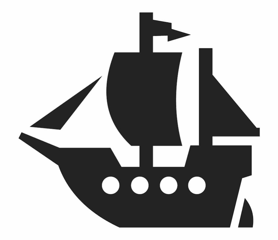 Viking Ship Rubber Stamp Ship Transparent