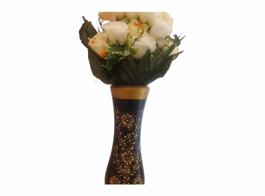 Decor Wooden Flower Vase Garden Roses