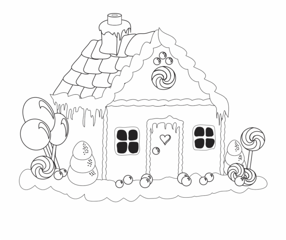Clip Art Library Stock Lollipop Coloring Pages House